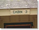 cabin 3 sign